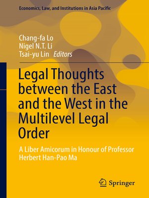 cover image of Legal Thoughts between the East and the West in the Multilevel Legal Order
